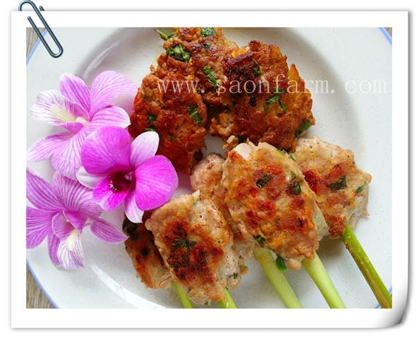 จี่หมูแก่นตะวันบดผง